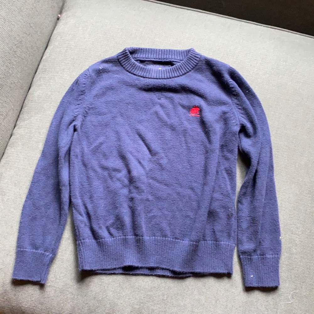 Soft navy baby cottons toddler sweater 18 months